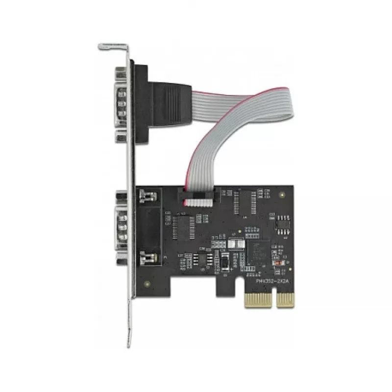 Išplėtimo kortelė DeLOCK PCI Express x1 į 2 x nuoseklioji RS-232