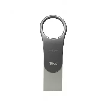 USB atmintukas Silicon Power 16 GB USB Type-A / USB Type-C, USB 3.2 Gen 1, titano, cinko korpusas