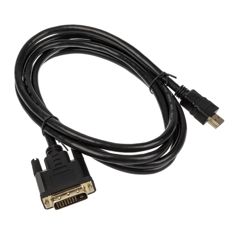 Vaizdo kabelio adapteris Akasa AK-CBHD06-20BK 2m DVI-D HDMI juodos spalvos