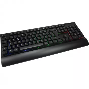 Laidinis žaidimų klaviatūros ir pelės rinkinys INTER-TECH KC-3000 RGB foninis apšvietimas, USB jungtis