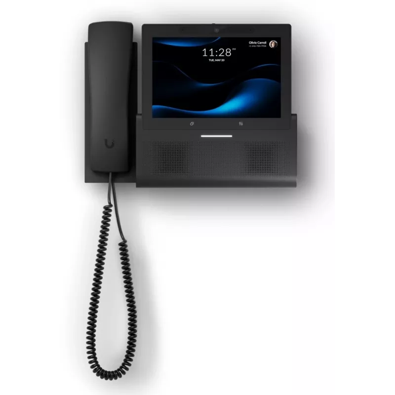 IP telefonas UBIQUITI G3 Touch Wall — 7 colių 1280×800 ekranas, 32 GB atmintinė, 5 MP kamera, Gigabit Ethernet, Wi‑Fi (802.11a/b/g/n/ac), juoda
