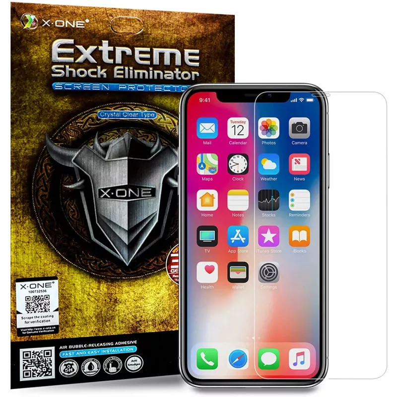 Ekrano apsauga Shock Eliminator X-ONE „iPhone 7 Plus“ – juoda