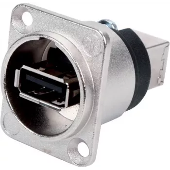 Neutrik - USB adapteris - USB (W) į USB Type B (W) - USB 2.0 - Nikelis