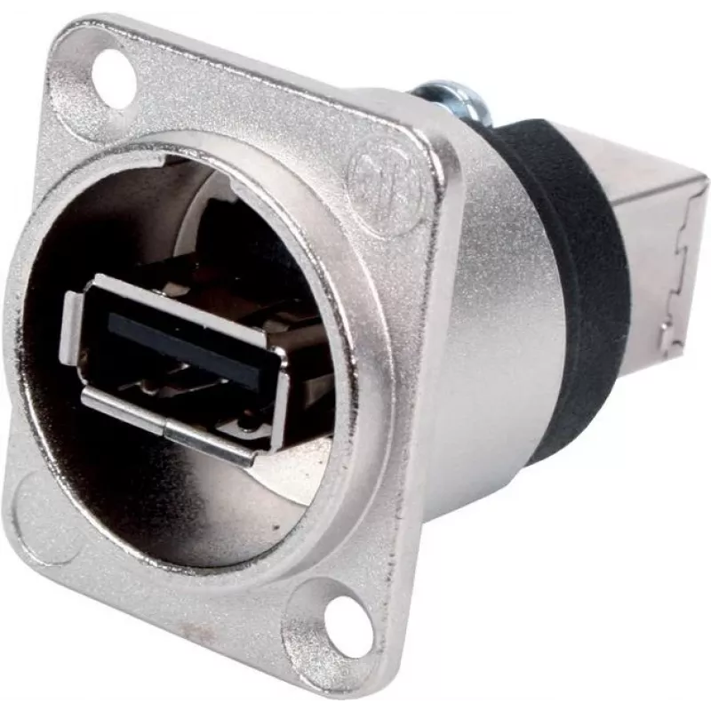 Neutrik - USB adapteris - USB (W) į USB Type B (W) - USB 2.0 - Nikelis