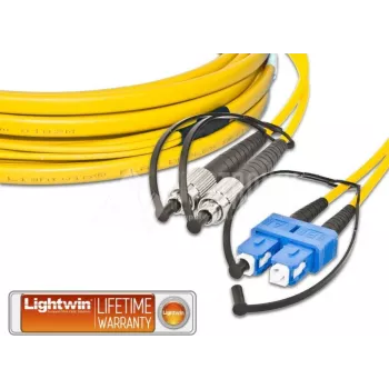 Lightwin LDP-09 FC-SC 15.0 FD šviesolaidinis kabelis 15 m OS2 geltonas (LDP-09 FC-SC 15.0 FD)