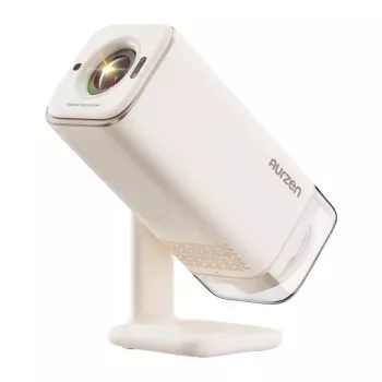 Projektorius Aurzen Boom Air Google TV CastplayGold — kompaktiškas išmanusis projektorius su Google TV