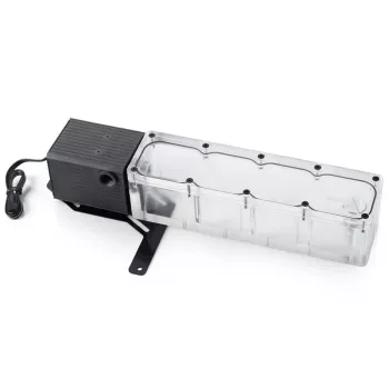 BitsPower Tiny Tank SC6 200 Pump PWM transparent – kompaktiškas siurblio ir rezervuaro derinys vandens aušinimui