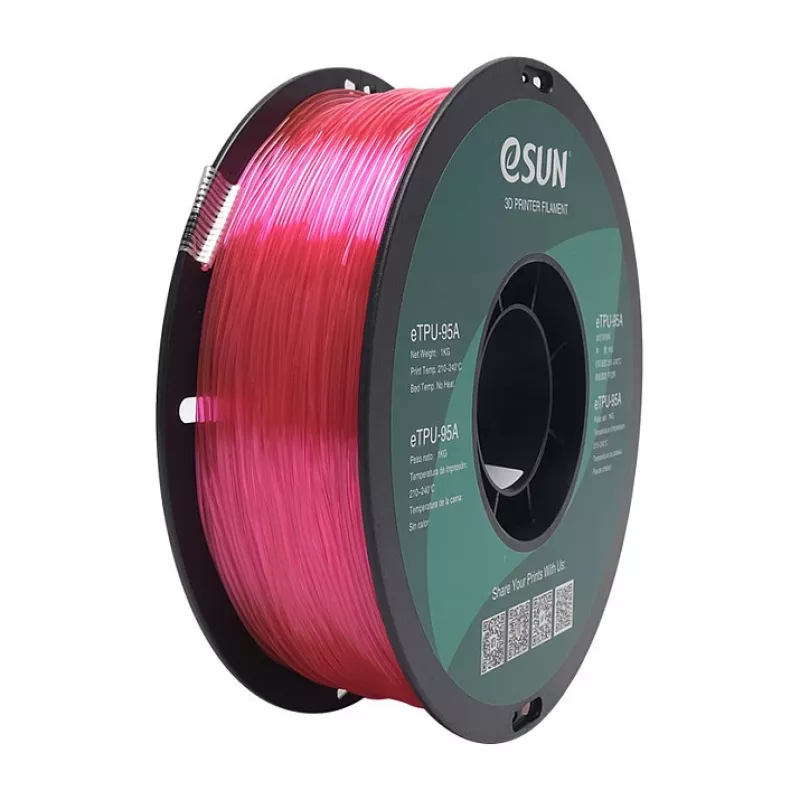 ETPU-95A 1,75mm TRANSPARENT PINK 1kg