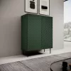 Lentynų komplektas cama meble ONDA 98×45×127 cm žalias, ant grindų pastatoma prie sienos spintelė