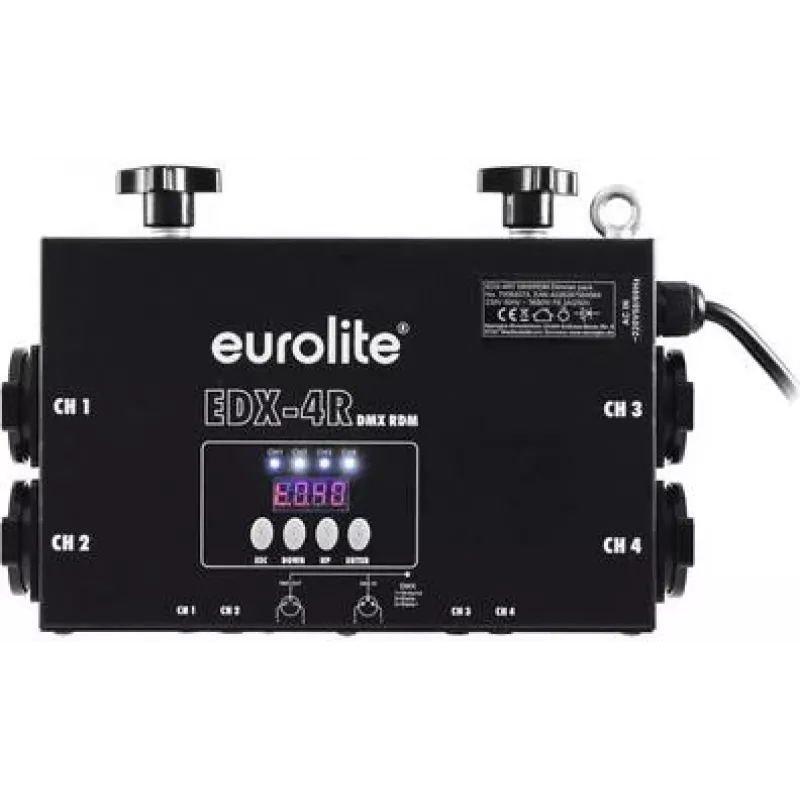 Dimmerpack EUROLITE EDX-4RT 4 kanalų RDM dimerių blokas (modelis 70064074)
