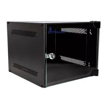 EXTRALINK LITE 4U 10 280X310 SIENINĖ STELAŽINĖ SPINTA JUODA