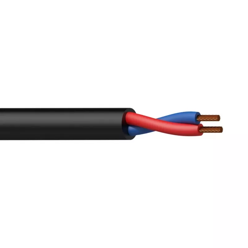 Audio kabelis PROCAB PLS215/1 100 m juodas varis AWG 16