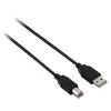 V7 USB 2.0 laidas USB A į B vyriškas/vyriškas juodas 5 m