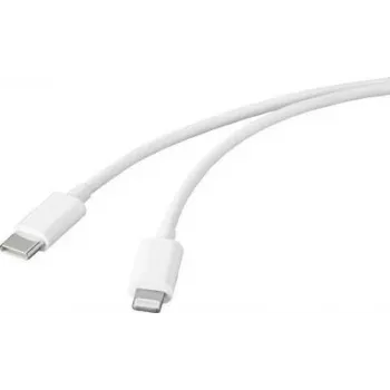 Basetech USB kabelis USB 2.0 USB-C® kištukas, Apple Lightning kištukas 1,00 m Baltas BT-2347613