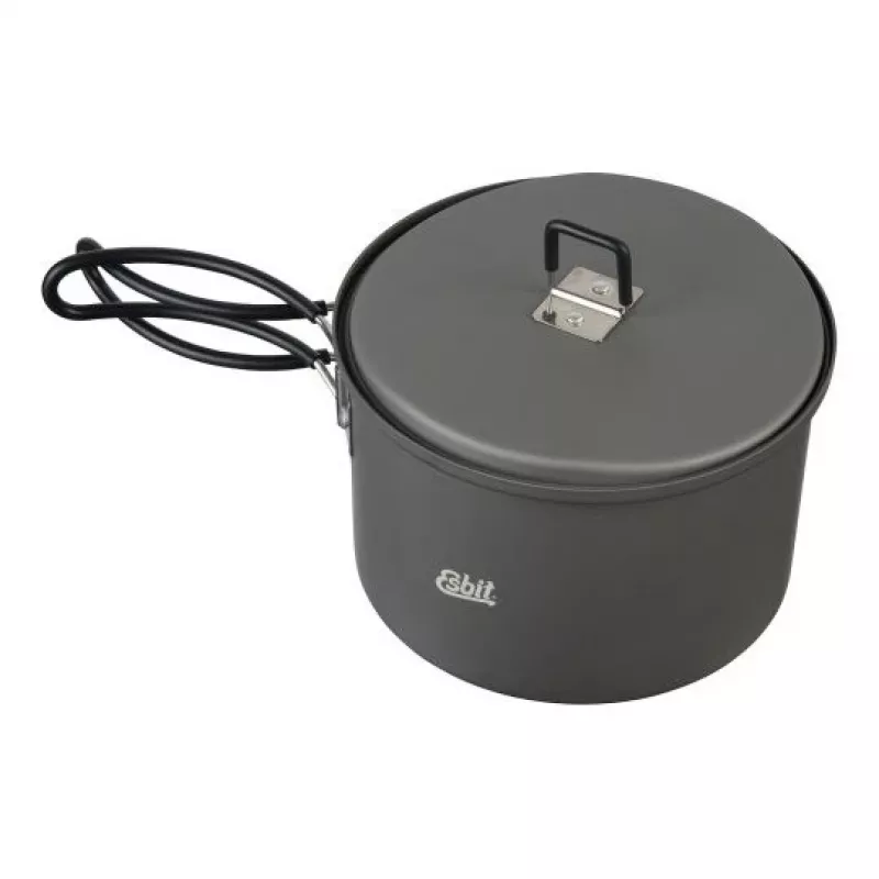 ESBIT PT1600HA stovyklavimo indų puodas 1.6 L Aliuminis, Juodas