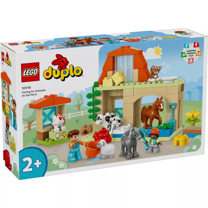 Konstruktorius LEGO DUPLO Farm Animal Care rinkinys 10416 — 74 dalys, 2 minifigūrėlės, amžius 2+