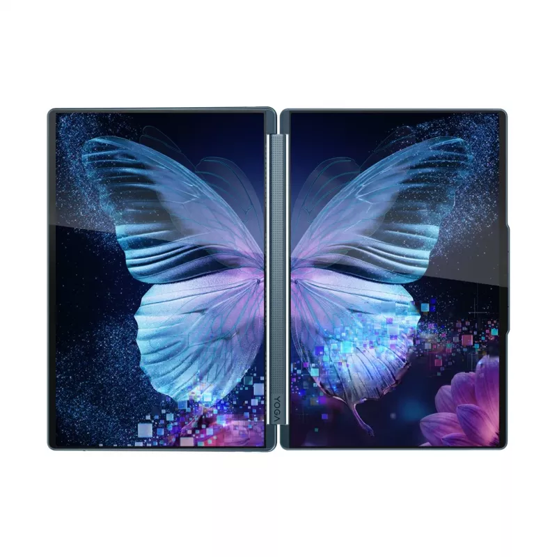 Lenovo Yoga Book 9 14IAH10 Intel Core Ultra 7 255H 35,6 cm (14 inch) jutiklinis ekranas 2.8K 32 GB LPDDR5x-SDRAM 1 TB SSD Wi-Fi 7 (802.11be) Windows 11 Pro žalsvai mėlyna