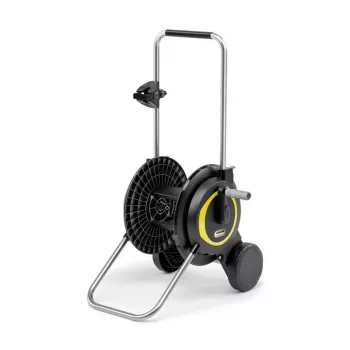 Vežimėlis žarnai Karcher 2.645-363.0, vežimėlis žarnai su rite, palaiko 13/15/19 mm, maks. 60 m, 2 ratai, juoda/geltona