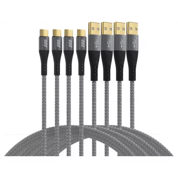EFB Elektronik USB-A į USB-C kabelių rinkinys 60 W QC 3A+ – skaitmeninis/duomenų (USB-AC-00005)