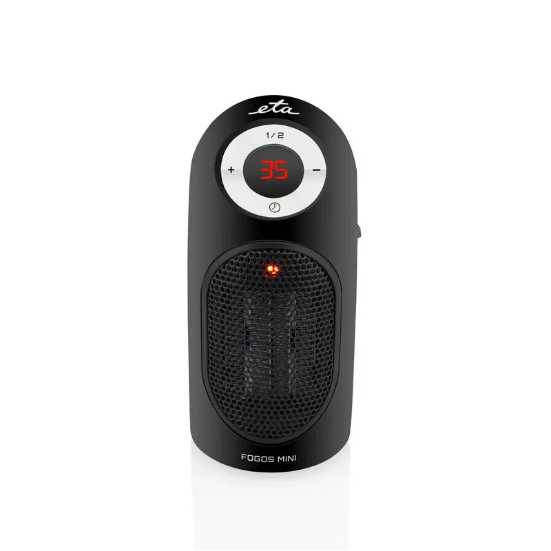 ETA | Šildytuvas | ETA162390000 Fogos mini | Ventiliatorinis šildytuvas | 400 W | Tinka patalpoms iki 8 m² | Juodas | N/A