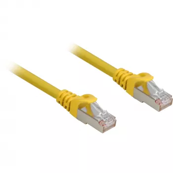 Tinklo kabelis Sharkoon Cat.6a SFTP RJ-45 Cat6a 2 m Geltonas