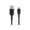 Pintas laidas USB-C USB-A 15 cm juodas