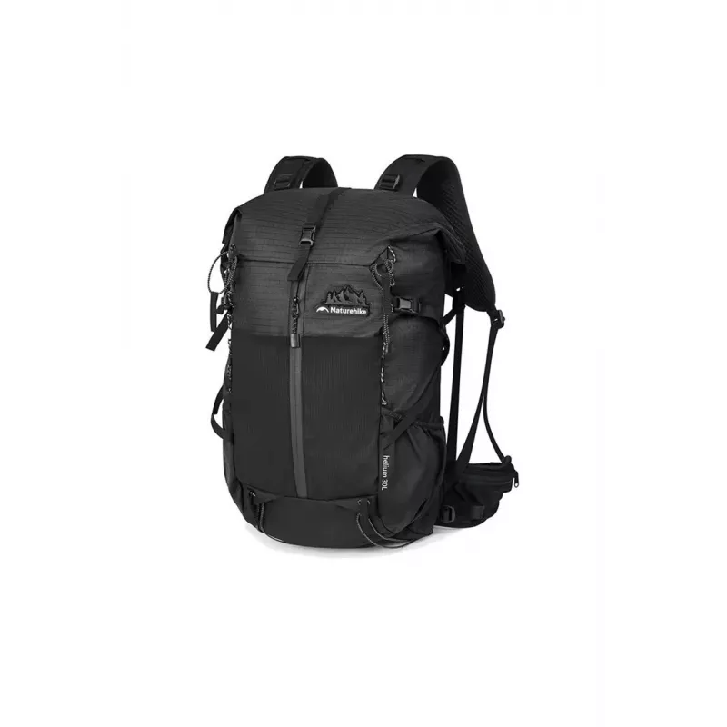 Kuprinė Naturehike helium 30+5L juoda — 30+5 L lengva žygių dieninė kuprinė