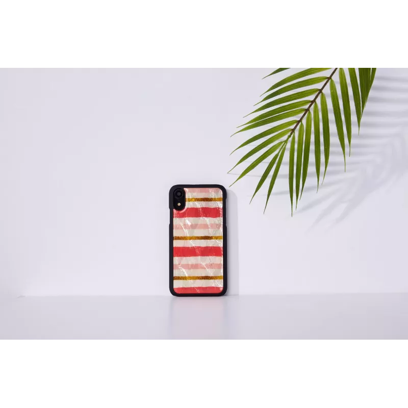 Išmaniojo telefono dėklas iKins, skirtas iPhone XR — trumpas „pyrago“ dizainas, juodas
