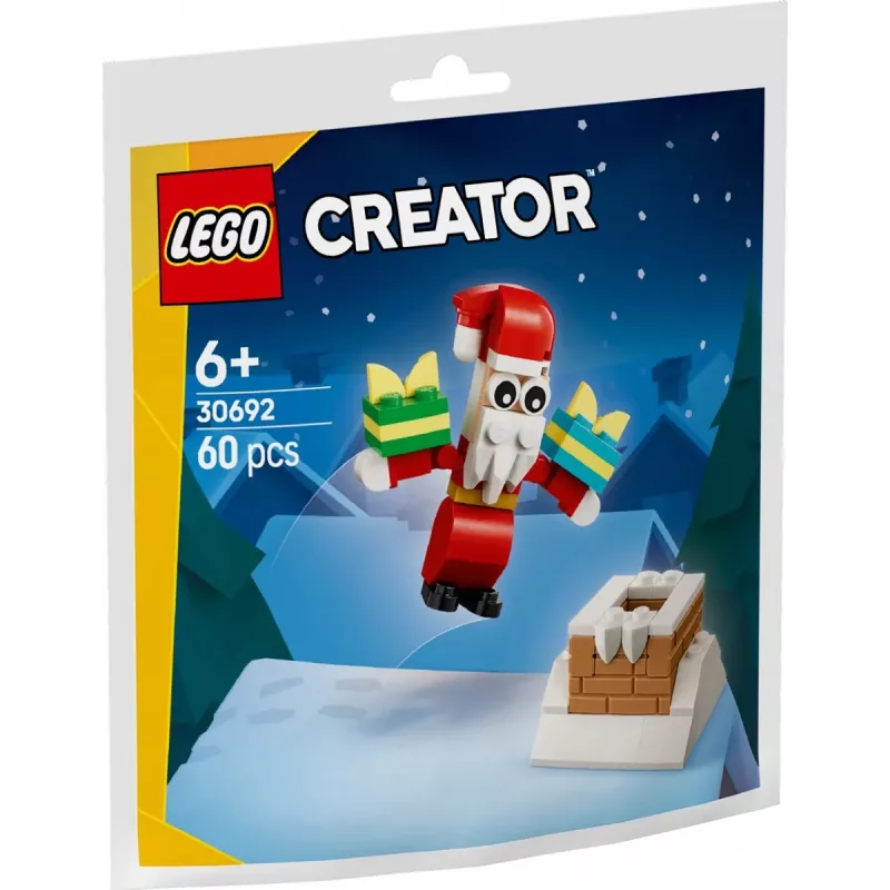 Konstravimo žaislas LEGO Santa's Chimney polybag 30692 – mini sezoninis konstravimo rinkinys