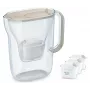Vandens filtravimo ąsotis BRITA Style Essential 2,4 l su 3 keičiamomis kasetėmis (smėlio)