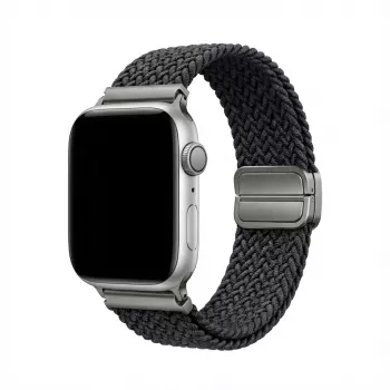 „GUAN Premium“ apyrankė, skirta „Apple Watch“ 38/40/41/42 mm – juodas/pilkas pakaitinis dirželis