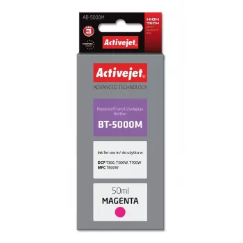 Activejet AB-5000M rašalo buteliukas (pakaitalas Brother BT-5000M; Supreme; 50 ml; purpurinis)