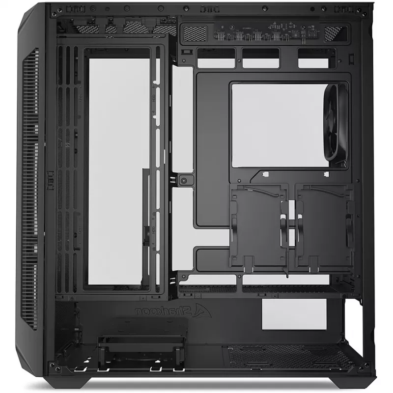 Sharkoon AK5G RGB Midi Tower Juoda PC korpusas