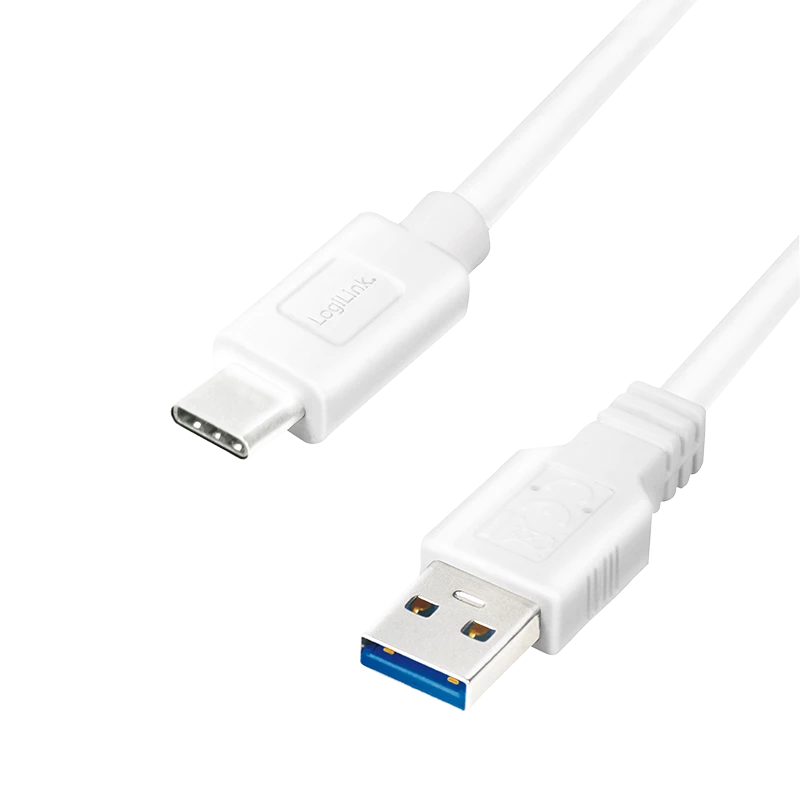 USB kabelis LogiLink CU0175 USB 3.2 Gen 1 1,5 m USB A USB C Baltas