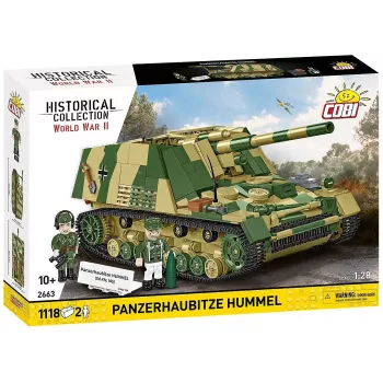 Konstruktorius Cobi Panzerhaubitze Hummel 1118 dalių modelio rinkinys