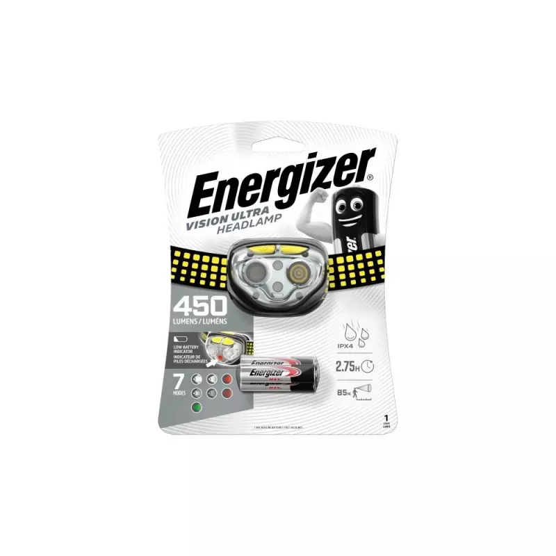 ENERGIZER Headlight Vision Ultra 3AA 450 LM, 3 spalvų šviesa