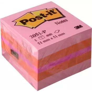 3M Post-it Notes Sticky Notes Mini Dice 51 x 51 mm rausvos 2051-P