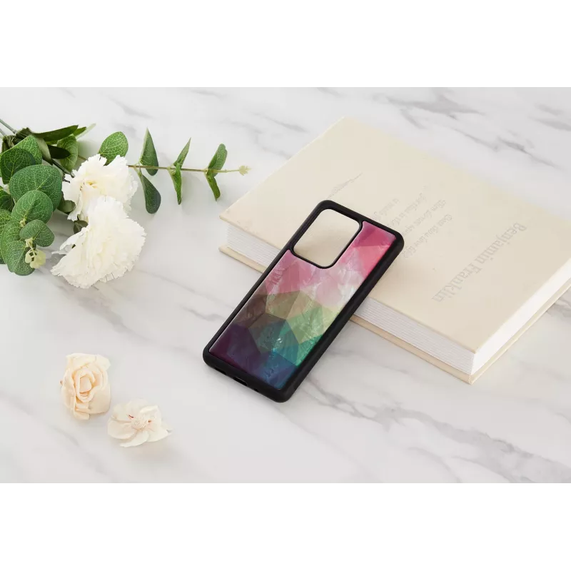 iKins apsauginis telefono dėklas Samsung Galaxy S20 Ultra — vandens gėlė, juoda