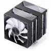 CPU aušintuvas Jonsbo CA80 Dual-Tower, 2×120 mm PWM ventiliatoriai, ARGB, juodas