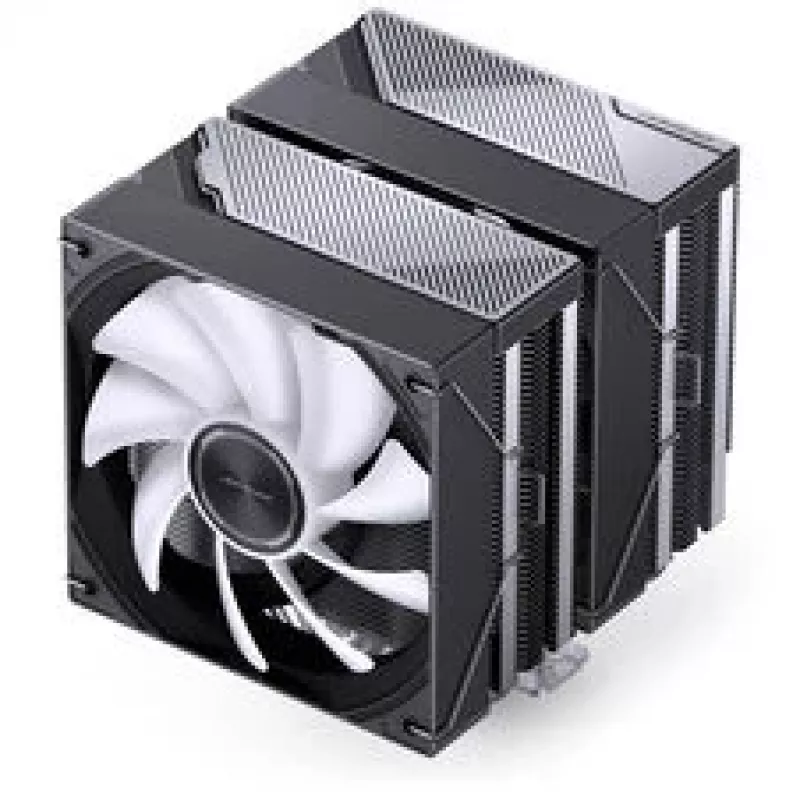 CPU aušintuvas Jonsbo CA80 Dual-Tower, 2×120 mm PWM ventiliatoriai, ARGB, juodas