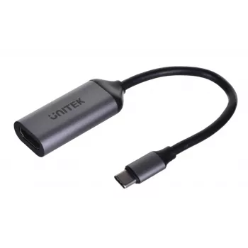 UNITEK V1420A vaizdo kabelio adapteris 0,15 m USB Type-C HDMI pilkas