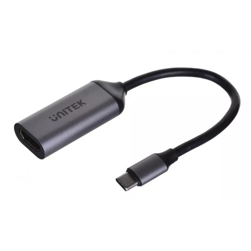 UNITEK V1420A vaizdo kabelio adapteris 0,15 m USB Type-C HDMI pilkas