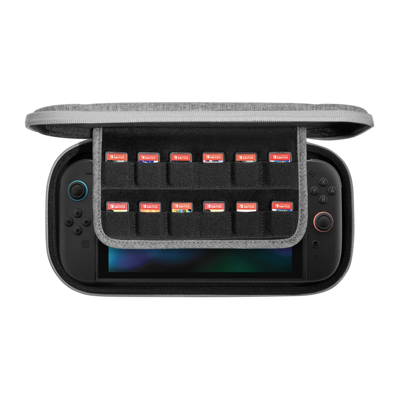 Apsauginis nešiojimo dėklas Tomtoc FancyCase-G05, skirtas Nintendo Switch 2, pilkas