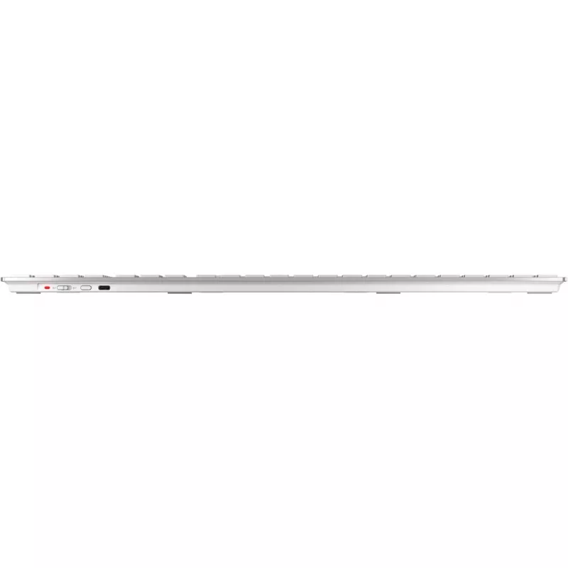 CHERRY DW 9100 SLIM klaviatūra su pele, universali RF belaidė + Bluetooth, QWERTZ vokiška, sidabrinė