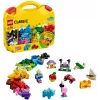 LEGO 10713 Classic Creative Suitcase Toy Storage Case su įvairiaspalviais statybiniais kubeliais, dovana vaikams nuo 4 metų