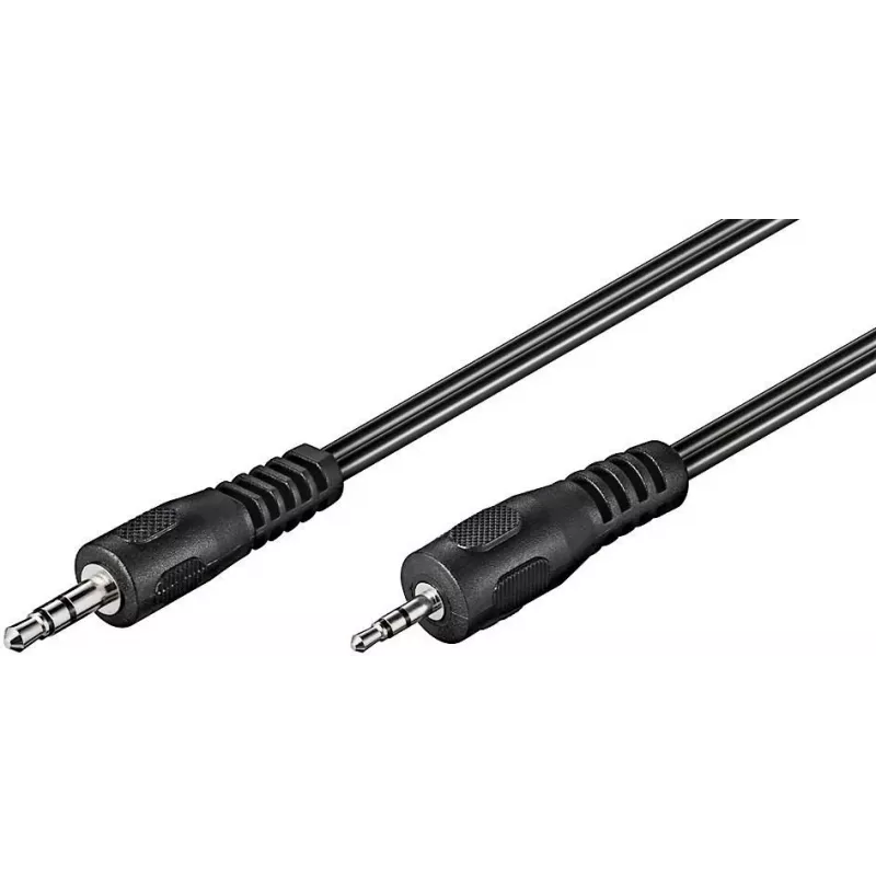 Microconnect AUD3525LL2 garso kabelis 2 m 3,5 mm 2,5 mm juodas