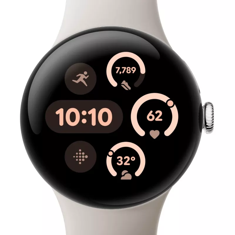 Google Pixel Watch 3 AMOLED 41 mm Skaitmeninis liečiamasis ekranas Sidabrinis Wi-Fi GPS (palydovas)