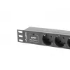 Lanberg PDU-03F-0200-BK Stromverteilereinheit (PDU) 1U Juoda 3 AC-Outputs (PDU-03E-0200-IEC-BK)