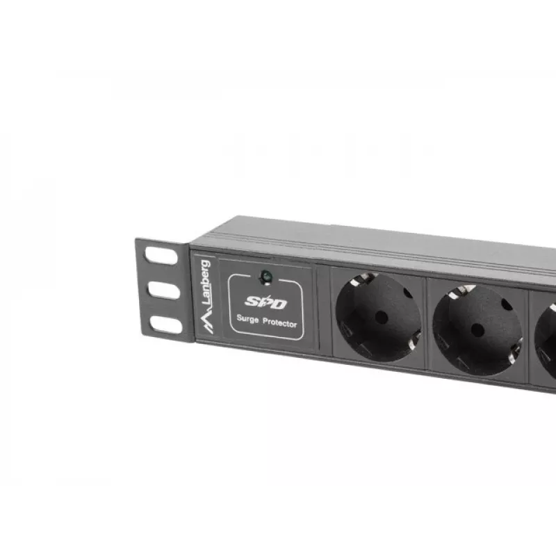 Lanberg PDU-03F-0200-BK Stromverteilereinheit (PDU) 1U Juoda 3 AC-Outputs (PDU-03E-0200-IEC-BK)