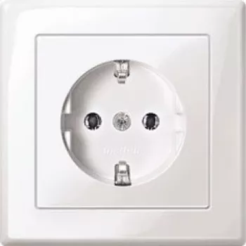 Lizdas CEE 7/3 Merten MEG2301-1425 Baltas